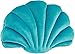 Fay Bless Cuscino Decorativo Creativo in Peluche, a Forma di Conchiglia, Oceano, per Acquario, Decorazione per Letto, Divano, Sedia Auto(Verde,S)
