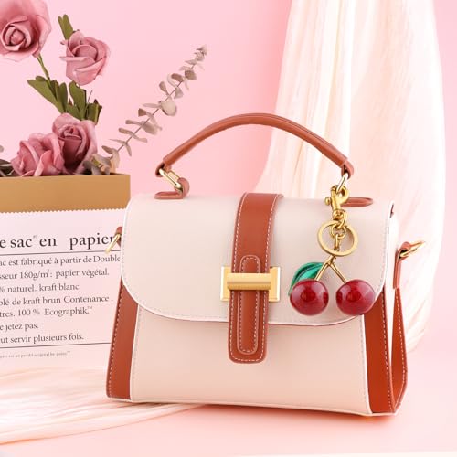 Image of TINKRSTUFF Cherry Bag Charm Cute Key Chains Cherry Purse Charms for Handbags, Strawberry Keychain Best Gifts