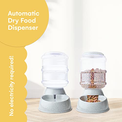 Noa Store Automatic Pet Feeder | Food Dispenser For Cats And Dogs - Gravity Feeder - Automatic Cat Feeder/Automatic Dog Feeder - Dog And Cat Feeding Supplies, Dog Food Dispenser, Cat Food Dispenser #TOP1