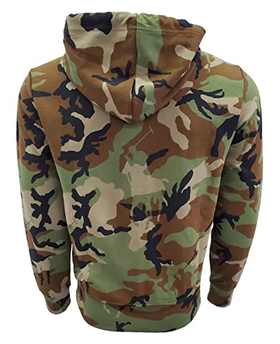 Polo Ralph Lauren Double Knit Tech Fleece Hoodie (Medium, Camo (Black Pony))2