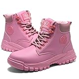 CORANSBER Womens Steel Toe Boots Lightweight...
