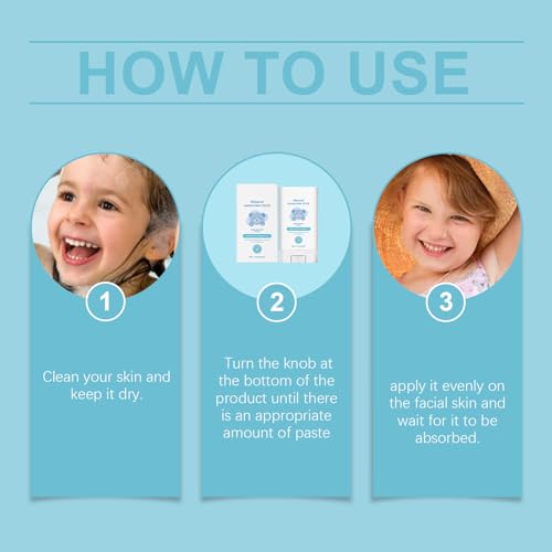 Sunscreen for Kids, Baby Sun Cream, SPF 50 Kids Sun Cream Stick, Fragrance-Free, Water-Resistant, Vegan, Sensitive Skin - For Babies, kids & Whole Family, Gentle & Safe Sun Protection Factor 50 - Image 7