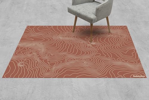 Tapis en vinyle multicolore 133x200 grand format imperméable et lavable - 2