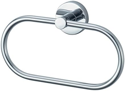 Haceka Kosmos Chrome Toallero Aro Ovalado, Cromo, Gris, 5x21x12.6 cm