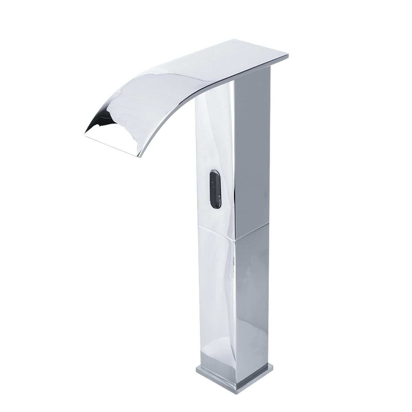 Grifo automático sensor infrarrojos para baño fregadero cascada G1/2, encendido/apagado automático sin contacto, ahorro de agua, rango detección 15-2 cm, suitable for instalación en cocina, baño, hos