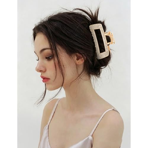 Pinzas de Pelo con Cristales Doradas 2 Piezas miniatura 3