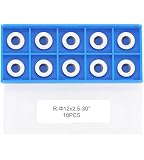 CDBP Plaquettes carbure Ronde 12mm(R12x2,5mm) pour format moyen outils de tournage bois et...