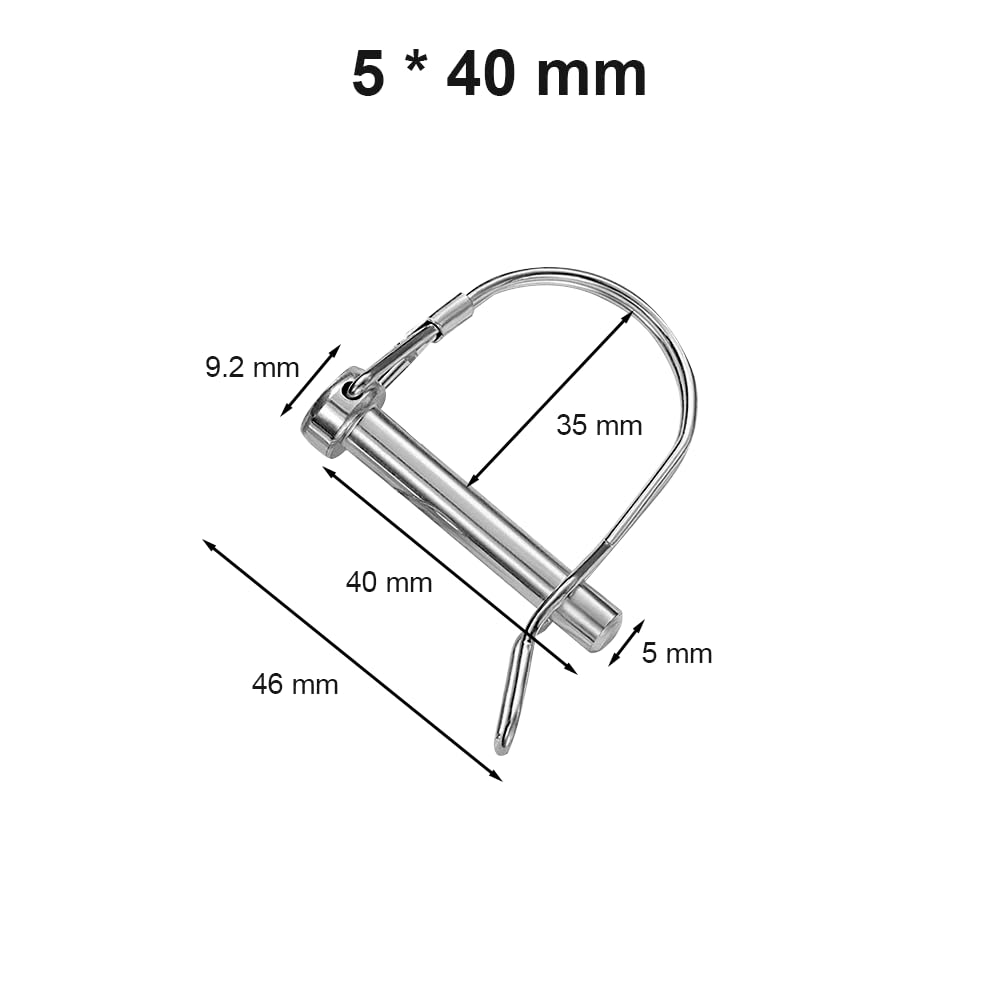 Perni Per Linciaggio 5x25 Mm – Confezione Da 10 – Per Trattori, Rimorchi E Macchine Agricole