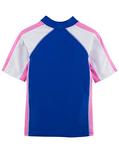 Image of Girls Short Sleeve Rash Guard 12 mos - 12 yrs, UPF 50+ Sun Protection