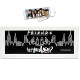 Friends Framed Wall Art Decoration Set - Bundle with 12x5 Friends TV Decoration Quote for Girls Room Plus Bookmark | Friend Room Decor and Office Supplies