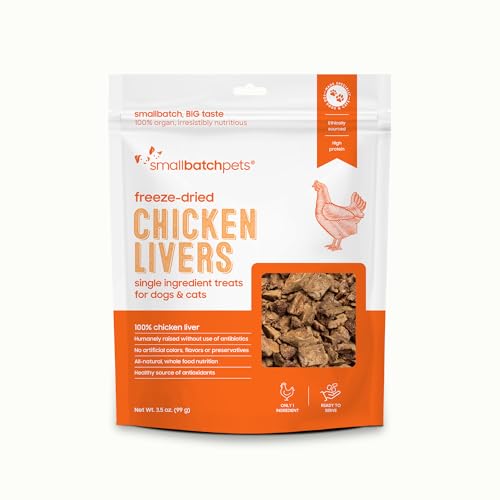 smallbatch Freeze Dried Dog Treats, Chicken Liver Treats for Dogs