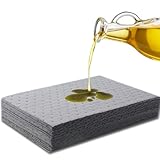 LANZLC Ölsaugtücher Universelle, 30 Pcs Ölbindematte, Ölpflegematte, Saugmatte für Öltropfen Ölabsorbierende Polster/Matten für Werkstatt Garage, Verschüttete Flüssigkeiten auf Wasserbasis, 25x33cm