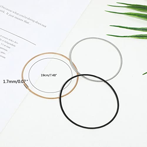 Gold-Coated Spring Bracelet DIY Telescopic European and American Style - Color Preservation Spring Bracelets for Women and Men