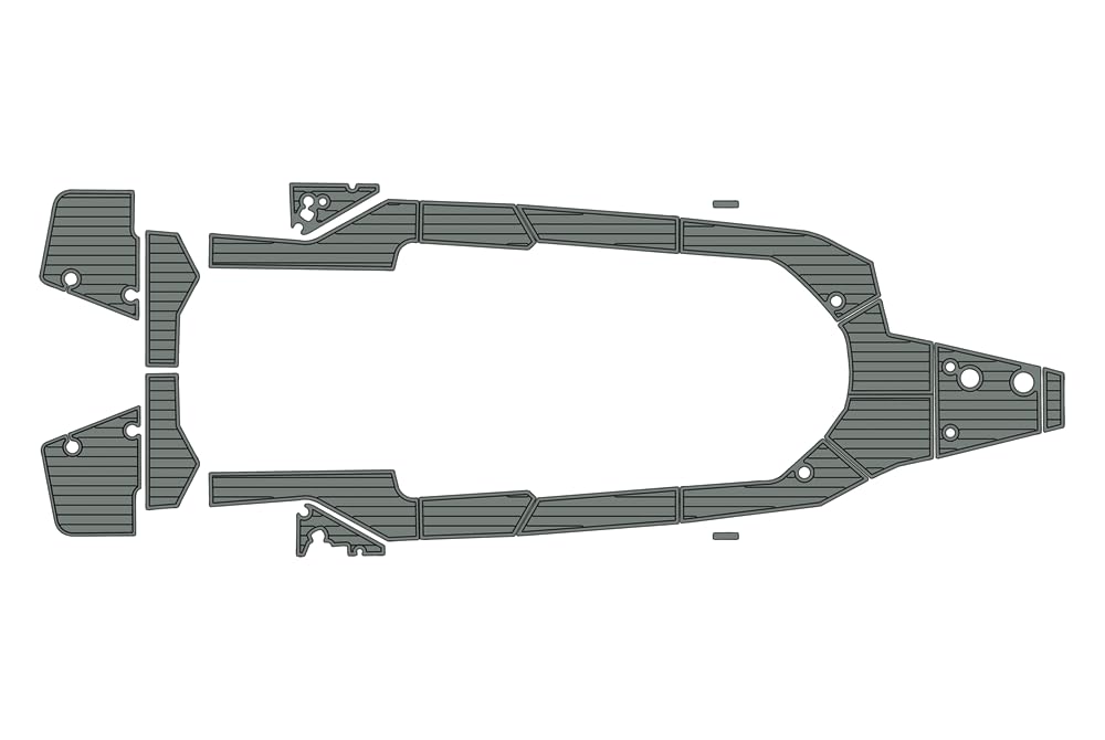 2023 Axopar 28 Cockpit Swimming Platform 1/4" 6mm EVA Foam Faux Teak Marine Floor(Dark Grey Over Black)