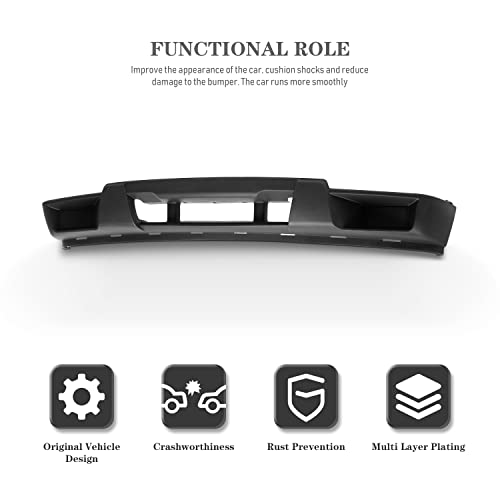 CarPartsDepot Front Lower Bumper Valance Cover Without Fog Holes Fit For 2004-2012 Chevrolet Colorado GMC Canyon Pickup Truck 12335806 GM1000723
