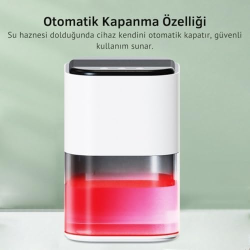 Polham Otomatik 2 Litre Banyo,Mutfak, Çamaşır Odası İçin Nem Alma Cihazı, Rutubet, Küf ve Nem Engelleyici - Görsel 4