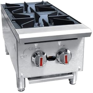 2 burner hot plate gas