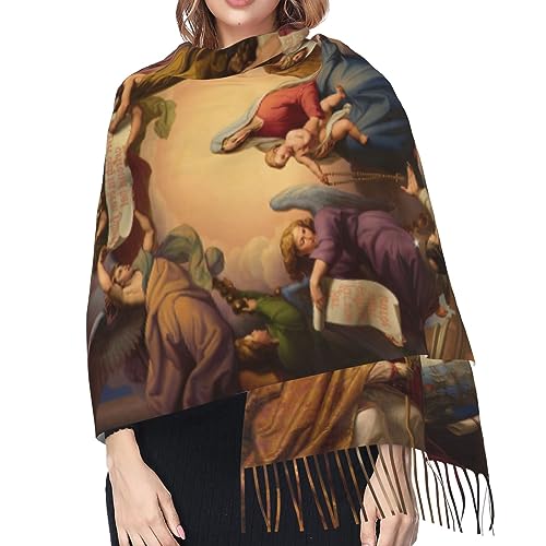 Tassel Scarf for Women Fashion Large Scarfs for Summer Fall Winter Warm Soft Shawls Wraps Evening Dresses Scarve4