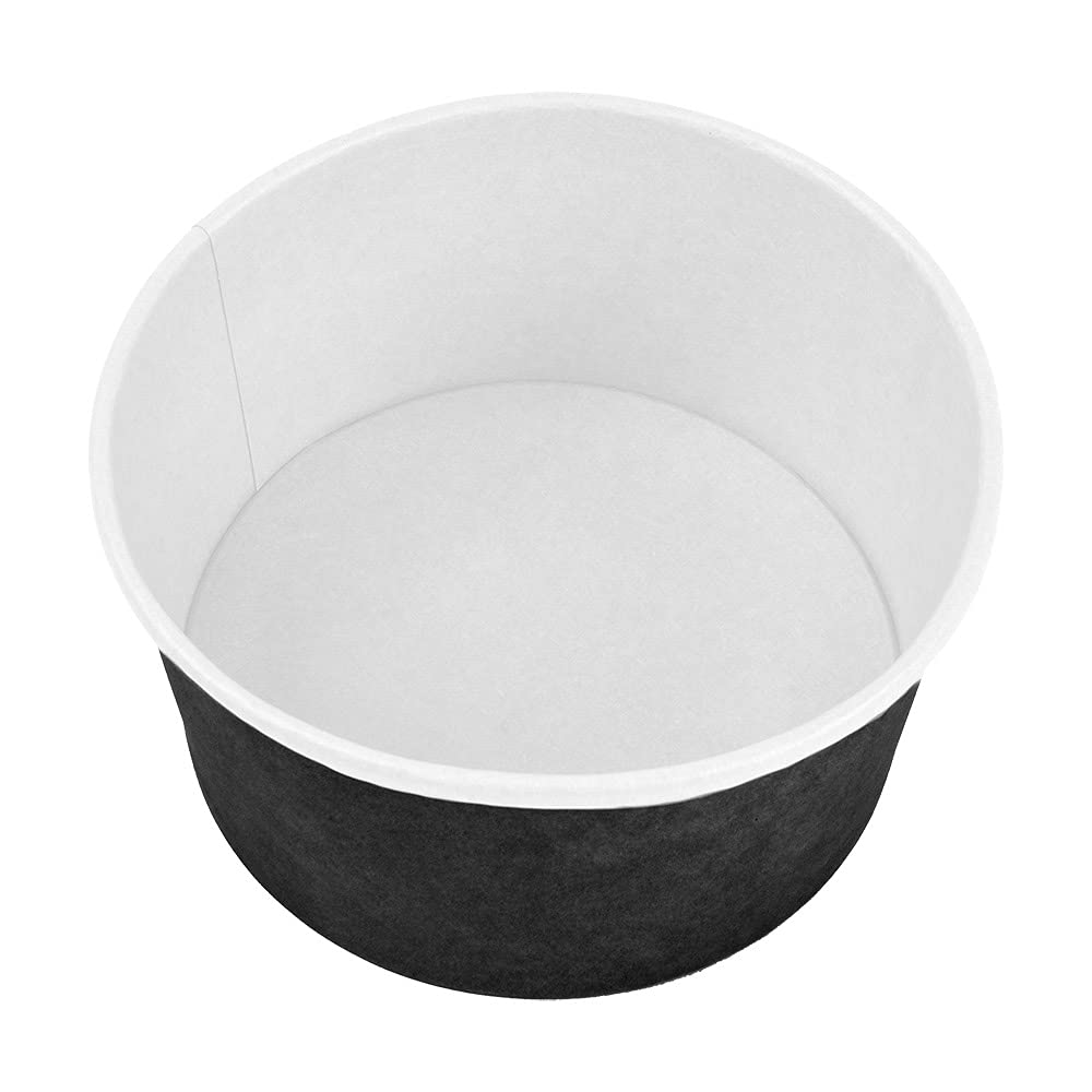 García de Pou - 300 unidades - Ensaladeras 1000 Ml 18Pe + 340 + 18 Pe G/M2 Ø15/12,9X8 Cm Negro Cartón