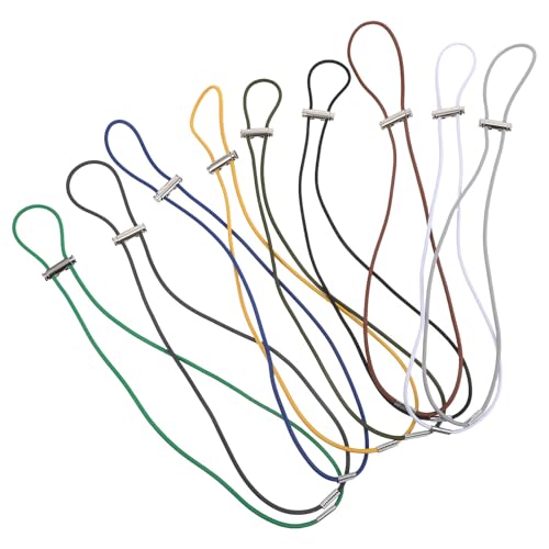 DOITOOL Bandas Elásticas Ajustables para Bolsa de Basura 9 Unidades, 70 Cm, Elásticas y Resistentes para Contenedores de Cocina, Oficina y Exteriores, Correa Segura y Versátil para Cubo
