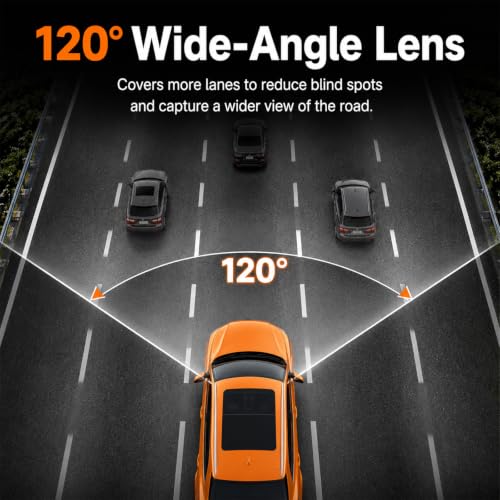 2.4-inch 1080p High-Definition Dash cam for Cars with Super Night Vision, 24-Hour Video Recording, 120° Large Wide-Angle, G-Sensor Parking Monitoring Loop Video Motion Detection — view 5