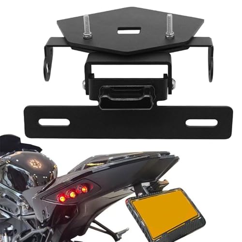 For BMW S1000RR S1000R M1000RR 2020-2023 Motorcycle Rear Fender Eliminator Kit No Drill Metal License Plate Holder With LED Light, Improve Riding Comfort(Size:S1000RR)