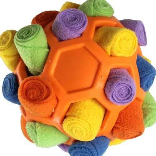 EJASBYUFB Bola para cheirar animais de estimação, bola explosiva, resistente à mastigação de cães, b