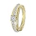 Produktbild Lucardi - Ring, 585 Gelbgold, mit Zirkonia - Anzahl Gelb - Damen - 585 Gold