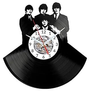 EVEVO Beatles Horloges Murales Disque Vinyle Disques Vinyliques Horloges Murales Vinyle Record Mur l’horloge Créatif… - Les Beatles, Paul McCartney, John Lennon, RIngo Starr, George Harrison EVEVO Beatles Horloges Murales Disque Vinyle Disques Vinyliques Horloges Murales Vinyle Record Mur l'horloge Créatif… – Image 2