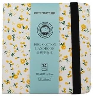 Potentate 300GSM Hot-Pressed Watercolour Handbook C 24 Sheets, 12 cm x 12 cm Size