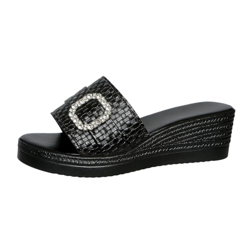Chaussures compensées femme finies les douleurs avec ces pantoufles d'été grande taille