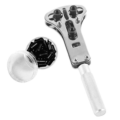 TYY-guang Reloj del abrelatas del Caso Ajustable Tornillo Volver Remover Llave Impermeable Herramienta de reparación