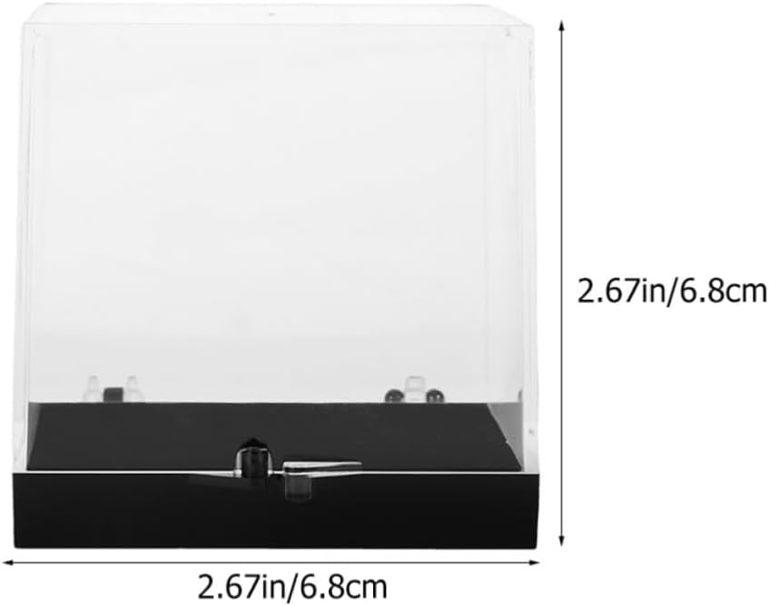 Plastic Rock Display Case with Compartments, Easy to Clean and Store, Specimen Collection Box for Desktop Mineral Sample Display and Organization