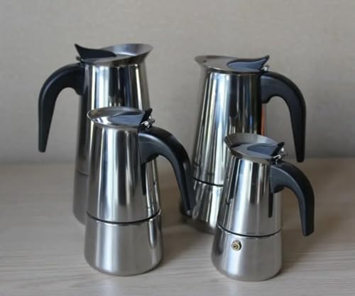Solazzia Coffee Maker 4 Cup Moka Pot Stainless Steel Percolator coffee pot Espresso Maker, Compatible with Gas, Electric, Ceramic, and Induction stovetops(6.6 fl oz/200 ml) - Image 6