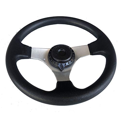 Niome Go-Kart Steering Wheel Kit, 300mm Steering Wheel 320mm Gear Rack Pinion Adjustable Shaft Set,Assembly Replacement for Go Kart Go Cart ATV UTV 110cc 125cc 140cc 150cc