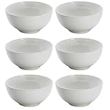 Lieferumfang: 6 Stück Maxwell & Williams 6er Set Reisschalen Cashmere D. 10cm weiß Porzellan