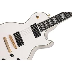 Epiphone Matt Heafy Les Paul Custom Origins 7 cordes avec étui rigide Blanc - Les Beatles, Paul McCartney, John Lennon, RIngo Starr, George Harrison Epiphone Matt Heafy Les Paul Custom Origins 7 cordes avec étui rigide Blanc – Image 3
