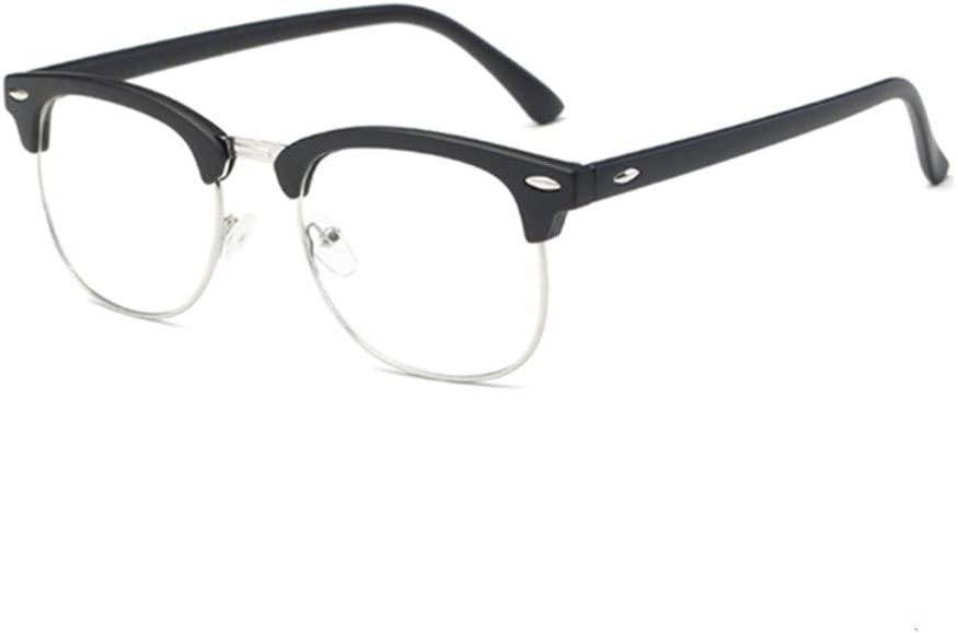 LNTICB® Blue Light Blocking Glasses Computer Reading Glasses Retro Eyeglasses Frame Anti UV Transparent Lens Anti Eye Fatigue Lightweight Fashion Professional Unisex for Smartphone Screens Computer TV