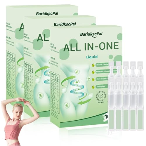 Six-in-One Herbal Oral Liquid | Natural Digestive Support & Body Care Drops for Women and Men | Promotes Intestinal Wellness & Skin Firming (3 Box)