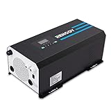 Renogy 2000 Watt 12V DC to 120V AC Pure Sine Wave Inverter Charger w/LCD Display, 2000W, Lithium Battery Compatibility 6000W Surge