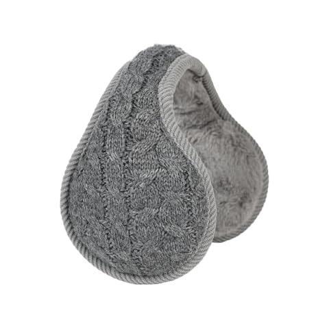 Surblue Cashmere Winter Earmuffs with Fur Earwarmer Cover