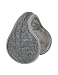 Surblue Unisex Warm Knit Cashmere Winter Pure Color Earmuffs with Fur Earwarmer, Adjustable Wrap,Gray,Large