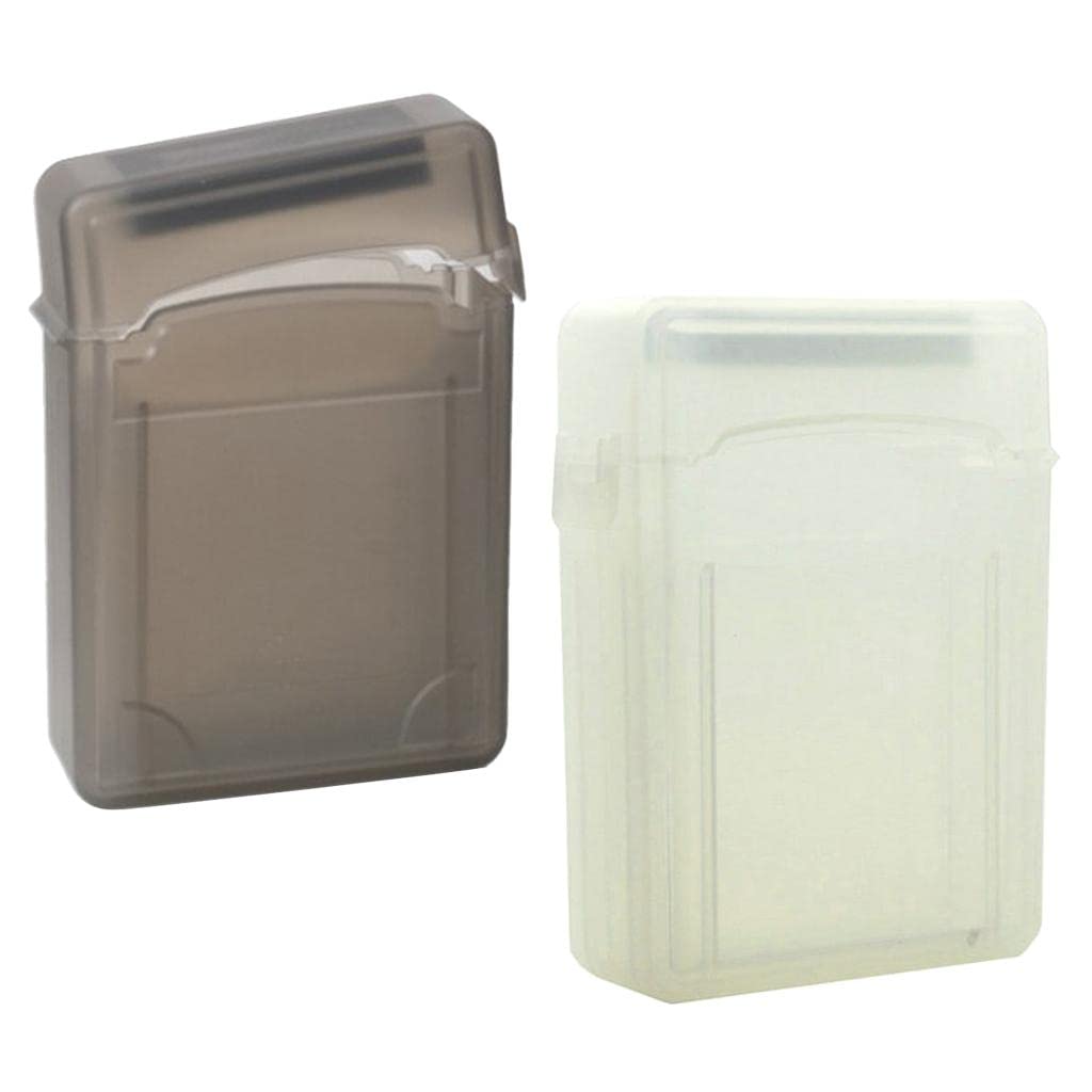 2pieces Double 2 5 Hard Drive HDD SSD Enclosure External Case Storage Boxdrive Enclosures Docks Drives Storage Blank Media Computers Tablets