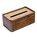 Produktbild sharprepublic Black Walnut Tissue Box Rechteck Naturholz Halter Dispenser Schlafzimmer Serviette Organizer (24 X 13 X 10 cm)