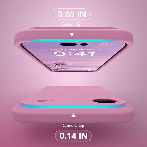 Image of Magnetic for iPhone Air Case, Compatible with MagSafe, [Full Camera Protection][Screen Protector] Silicone Shockproof Protective Phone Case for iPhone 17 Air 6.5 inch, Blackcurrant
