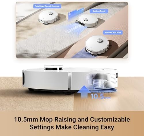 dreame L10s Ultra Gen 2 Robot Vacuum and Mop, 10,000Pa Suction, MopExtend Technology, All-in-One Base Station, Pet-Friendly, Versatile Carpet Cleaning, DuoScrub Mopping System, Smart Pathfinder Tech — view 4