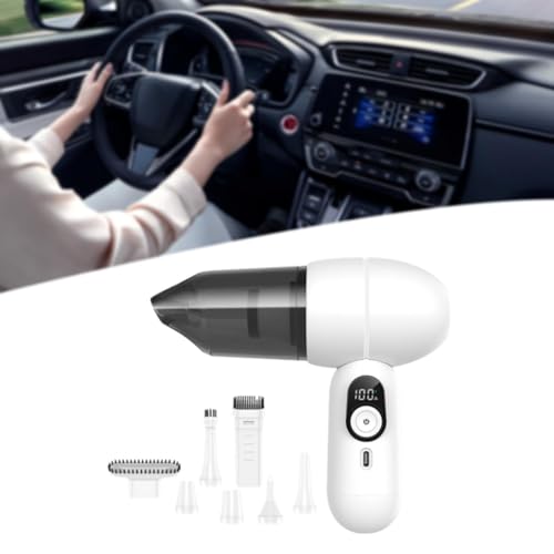 Yajuyi Aspirador de pó portátil Aspirador de pó portátil sem fio para sofá Computador