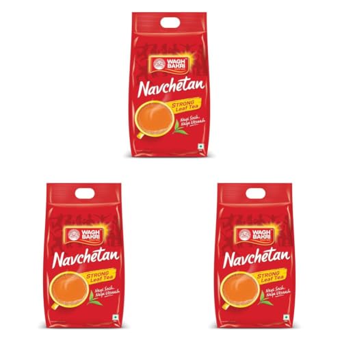 Image of Navchetan Danedar Tea, 1Kg, Black Tea, Loose Leaves (Pack of 3)