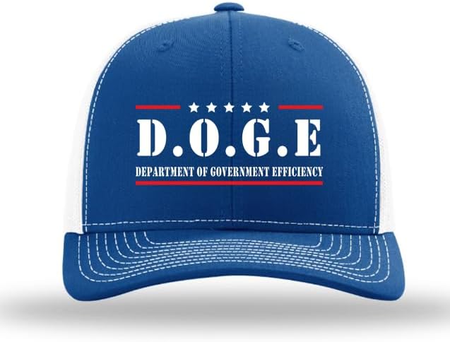 Patriot Pride Mens D.O.G.E Department of Government Efficiency Mesh Back Trucker Hat