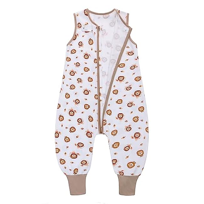 Miracle Baby Sleep Sack with Feet - 0.5 TOG 100% Cotton Wearable Blanket, Sleeveless Design Sleeping Bag for Baby